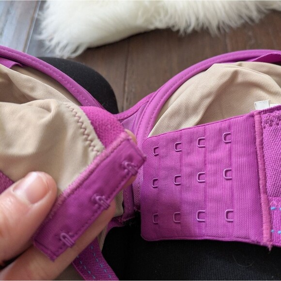 Chantelle Minimizer Bra Natural Purple Lined Seamless Full Coverage 34DDD 34F - Picture 3 of 10